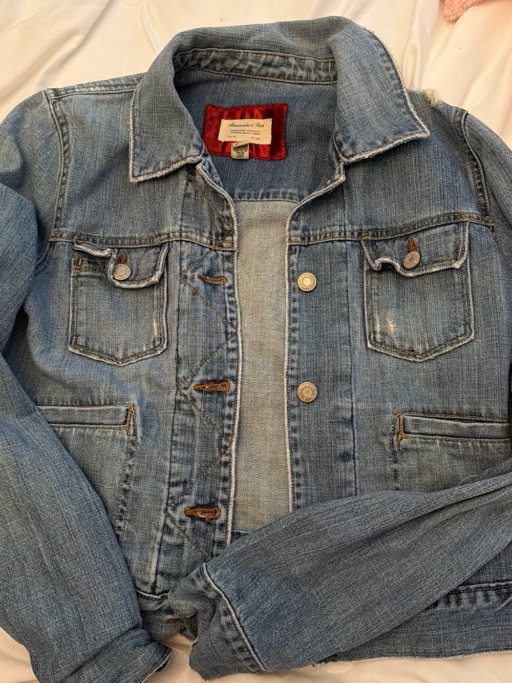 Abercrombie & Fitch Light Blue Kids Denim Jacket